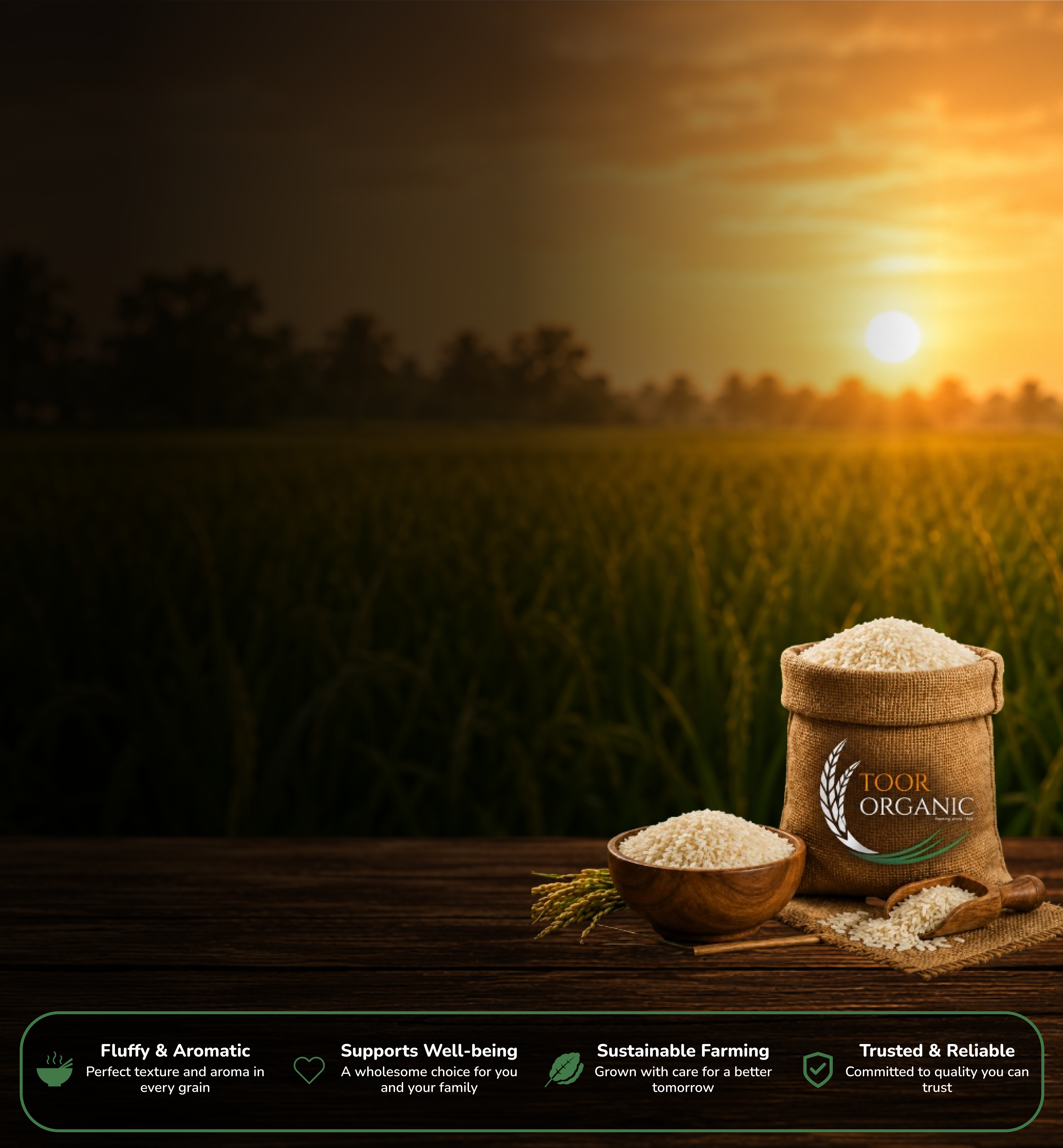 Pure and Healthy Organic Rice